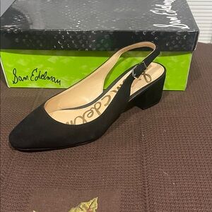 Sam Edelman Black Slingback Heels